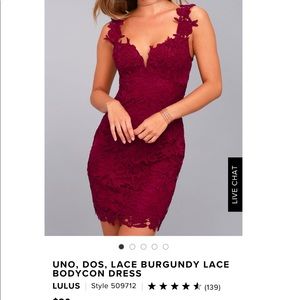 Uno dos lace dress in black, never worn!